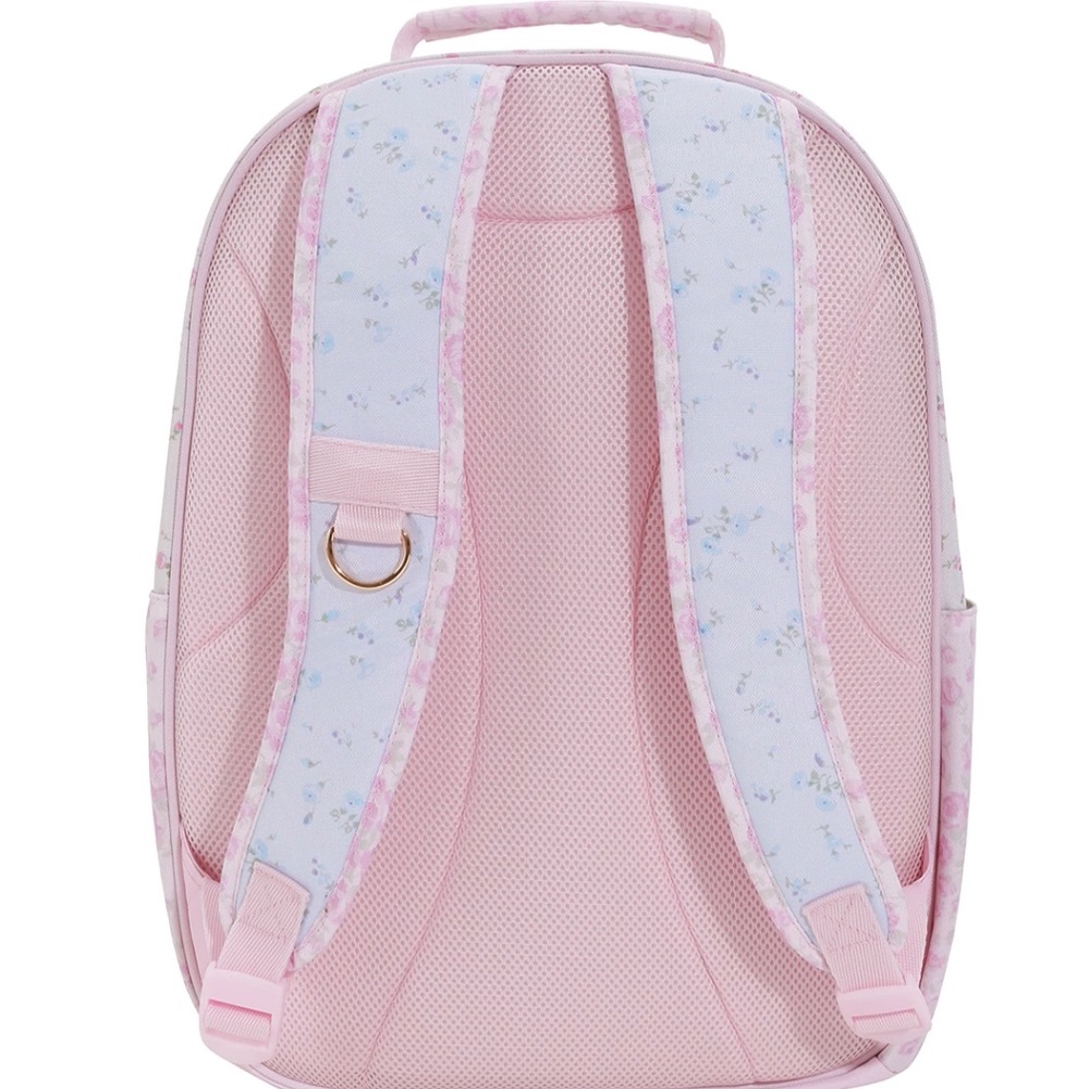 LoveShackFancy school girls floral backpack pastel pink blue w bow PB - Picture 4 of 6